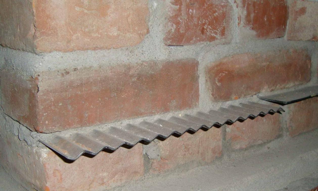 Horizontalsperre durch Edelstahlsperre